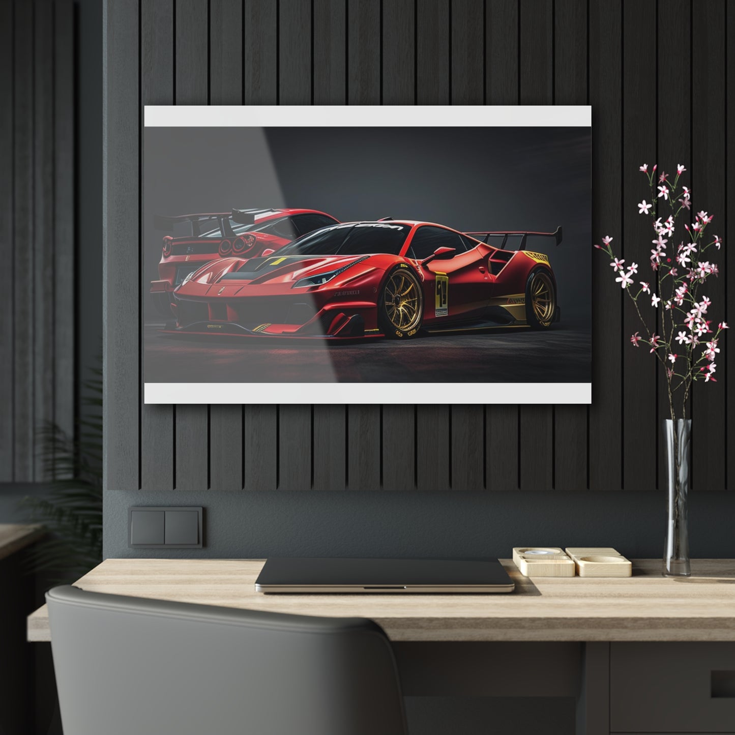 Acrylic Prints Ferrari Red 3