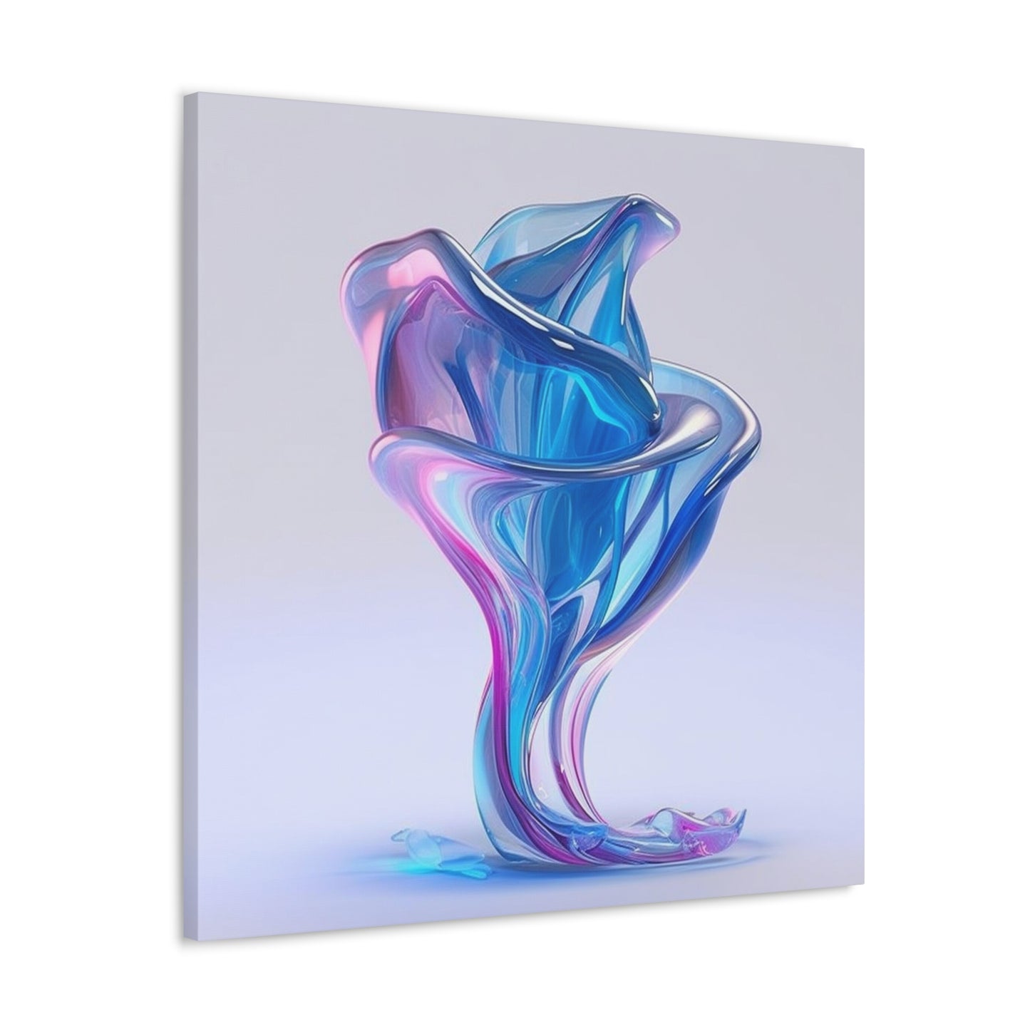 Canvas Gallery Wraps Pink & Blue Tulip Rose 2