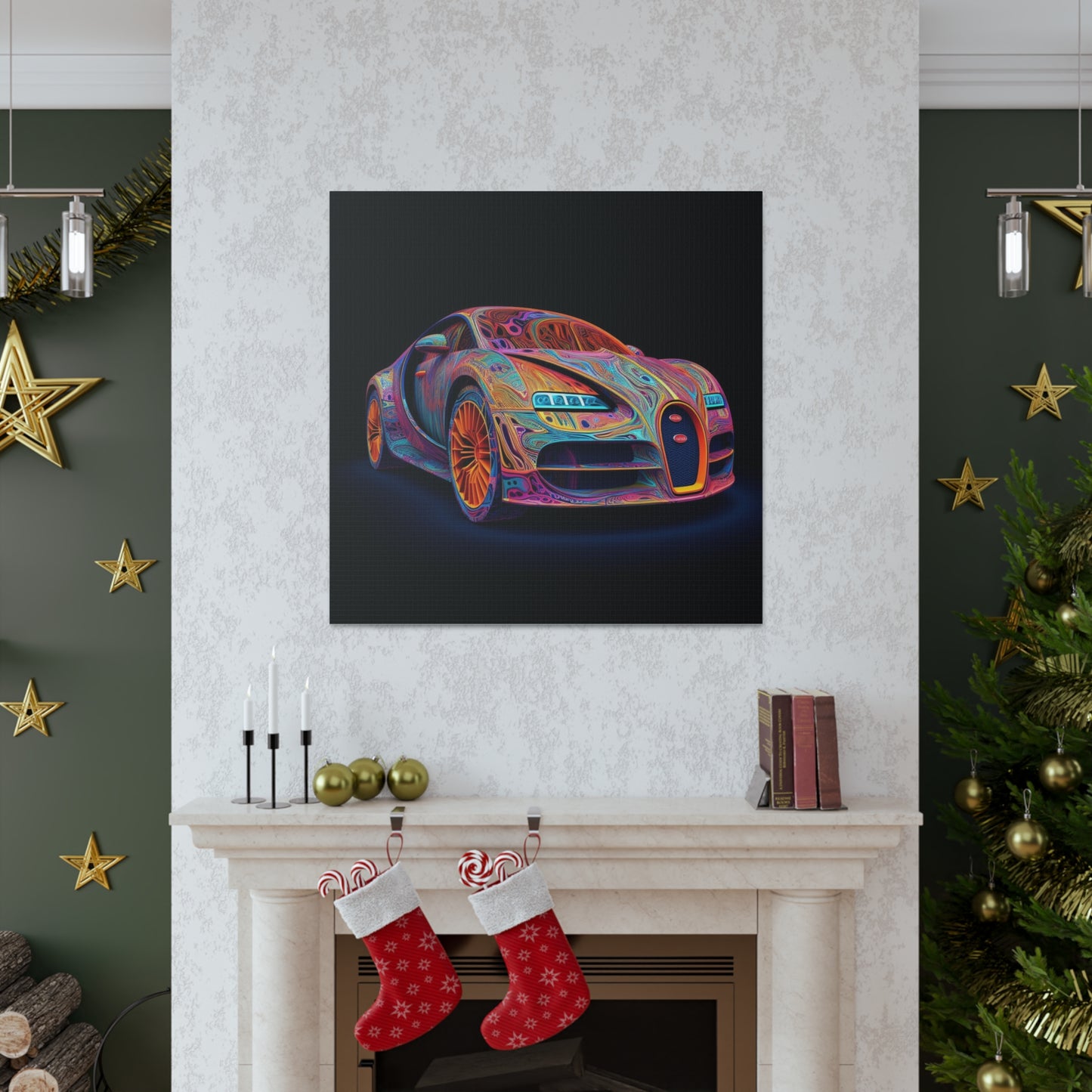 Canvas Gallery Wraps Bugatti Abstract Concept 1