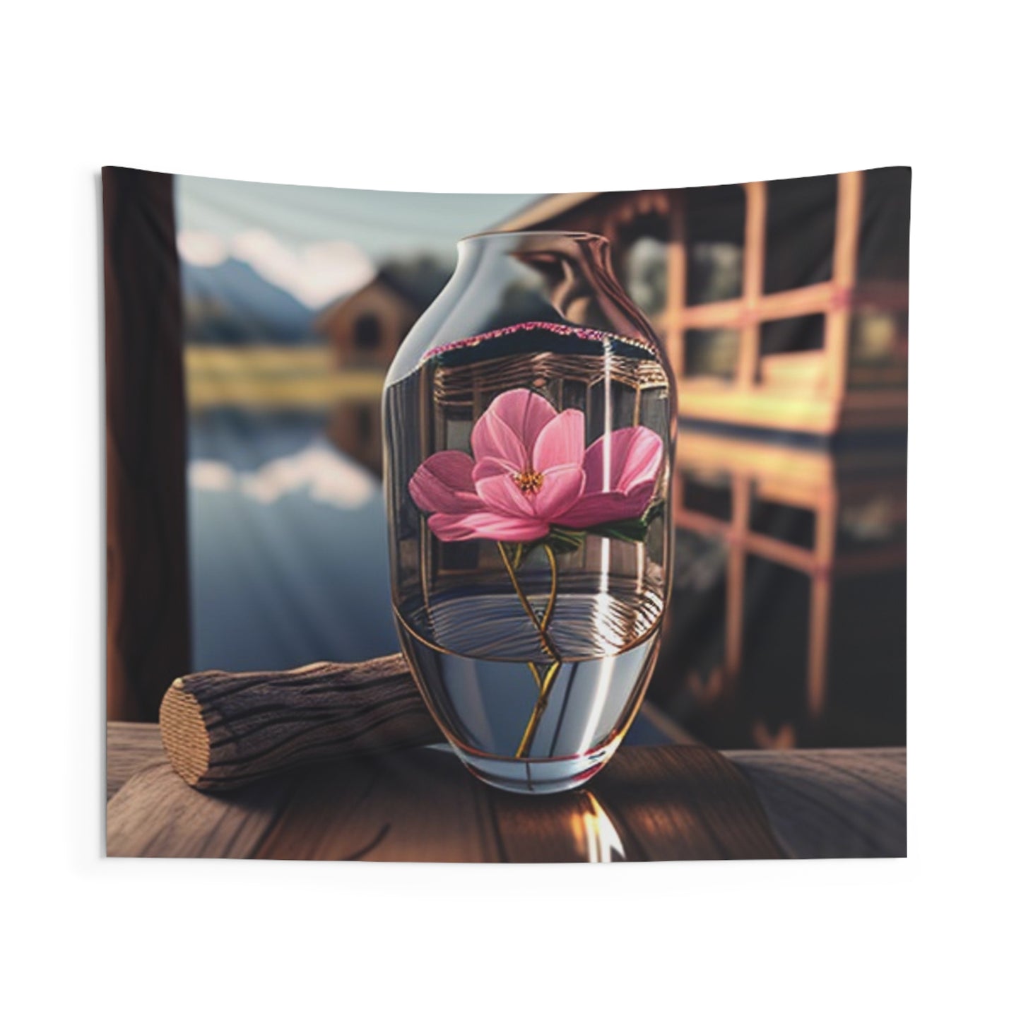 Indoor Wall Tapestries Pink Magnolia 4