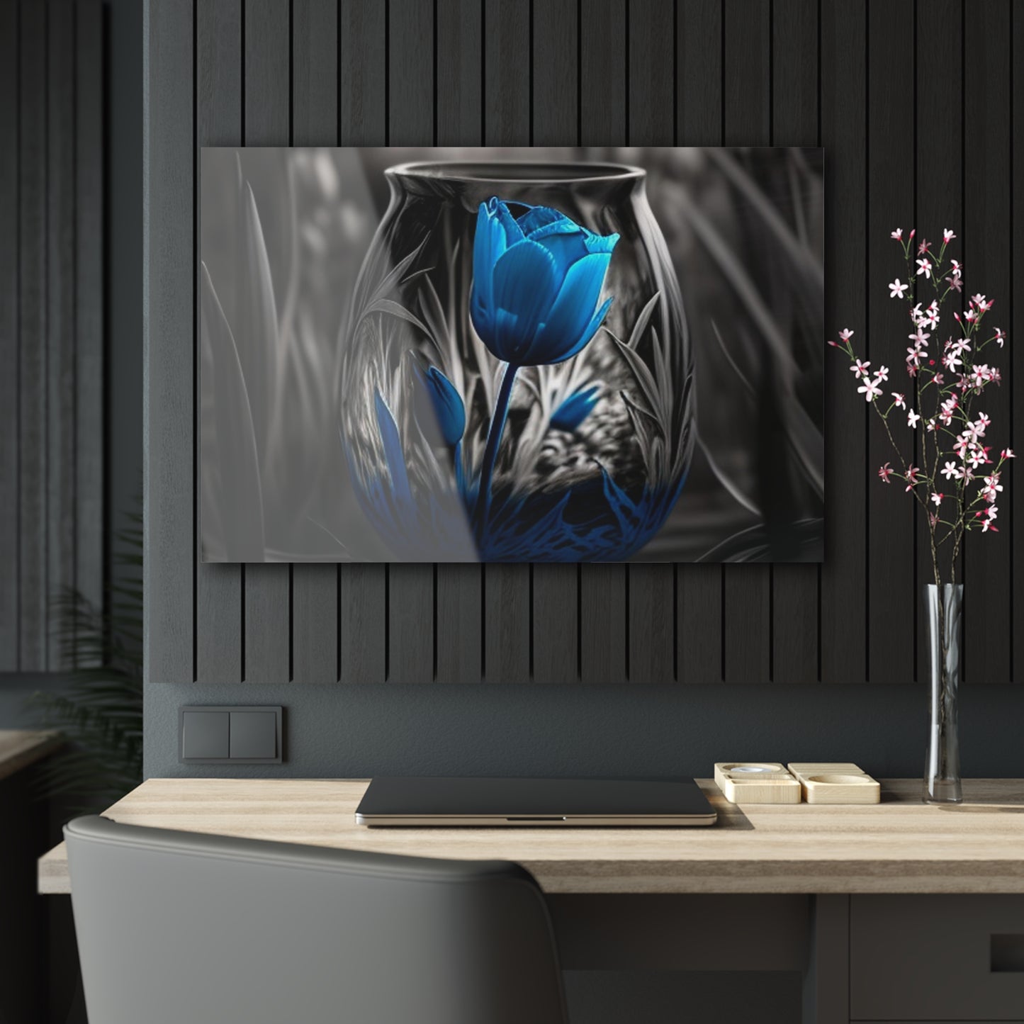 Acrylic Prints Tulip Blue 3