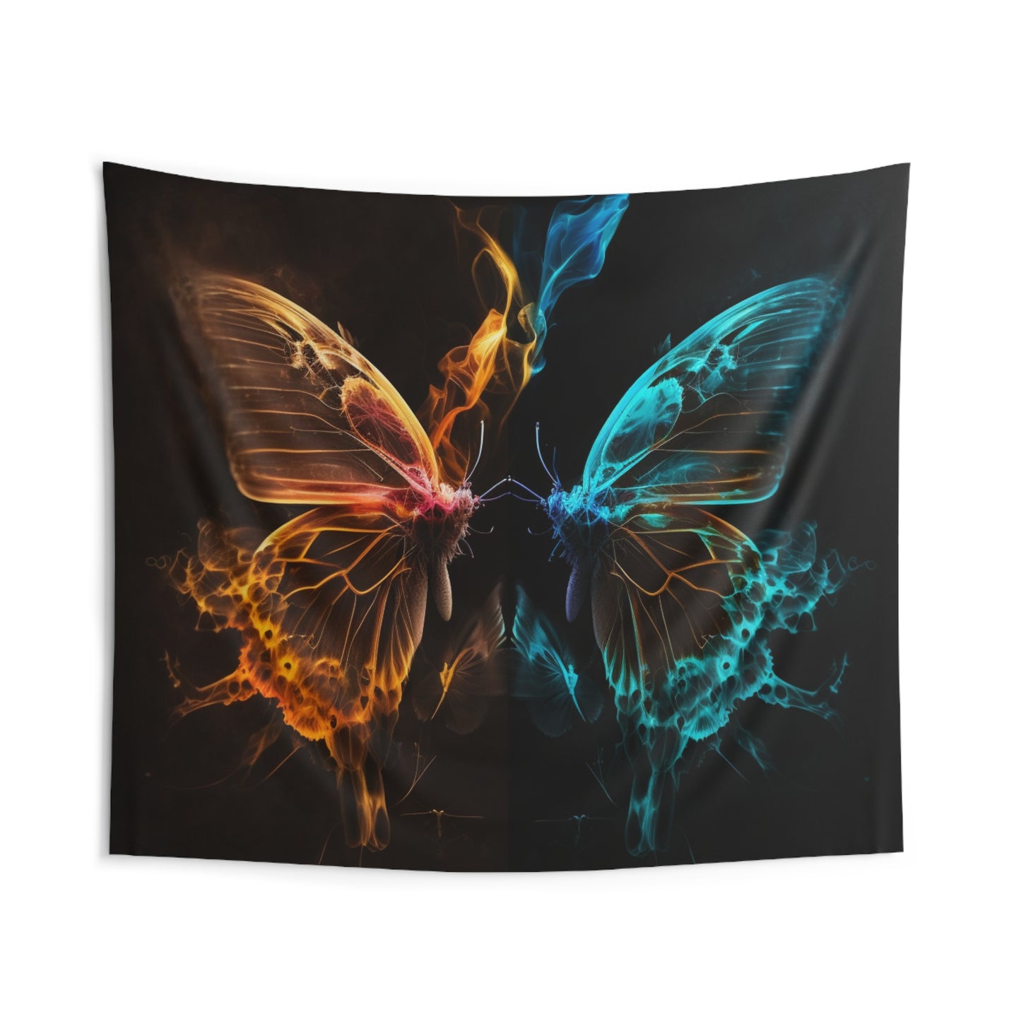 Indoor Wall Tapestries Kiss Neon Butterfly 10