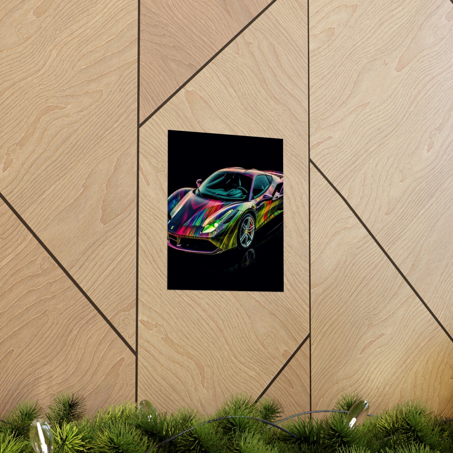 Premium Matte Vertical Posters Ferrari Color 3