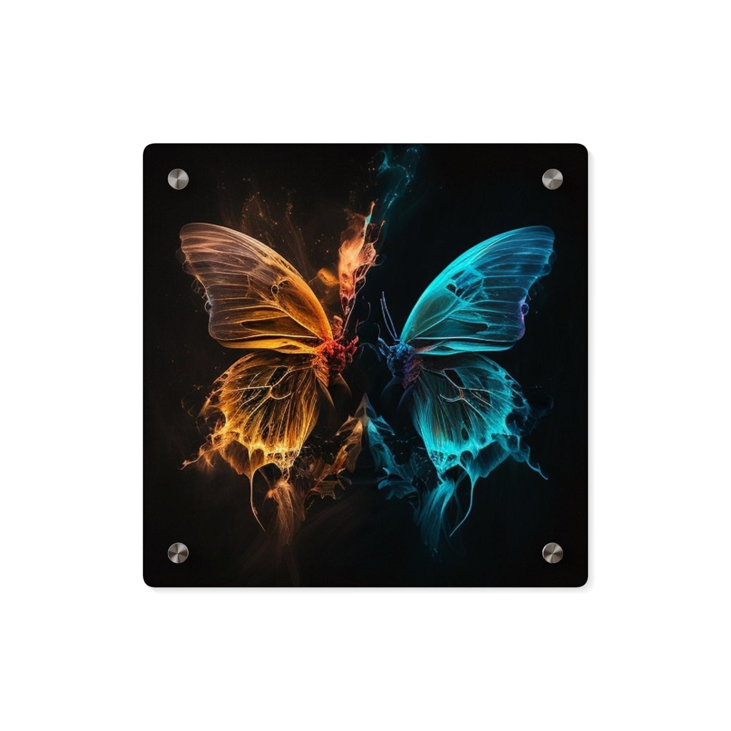 Acrylic Wall Art Panels Neon Glo Butterfly 4