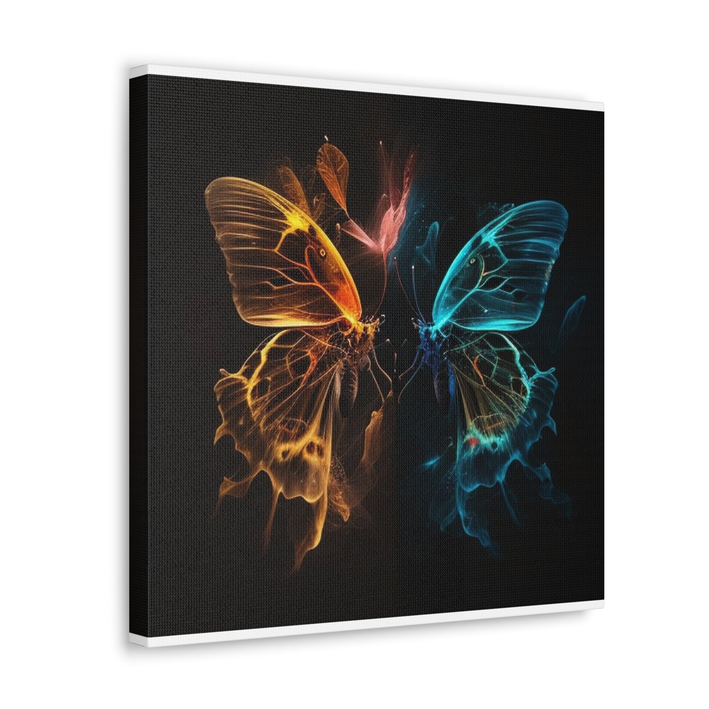 Canvas Gallery Wraps Kiss Neon Butterfly 4