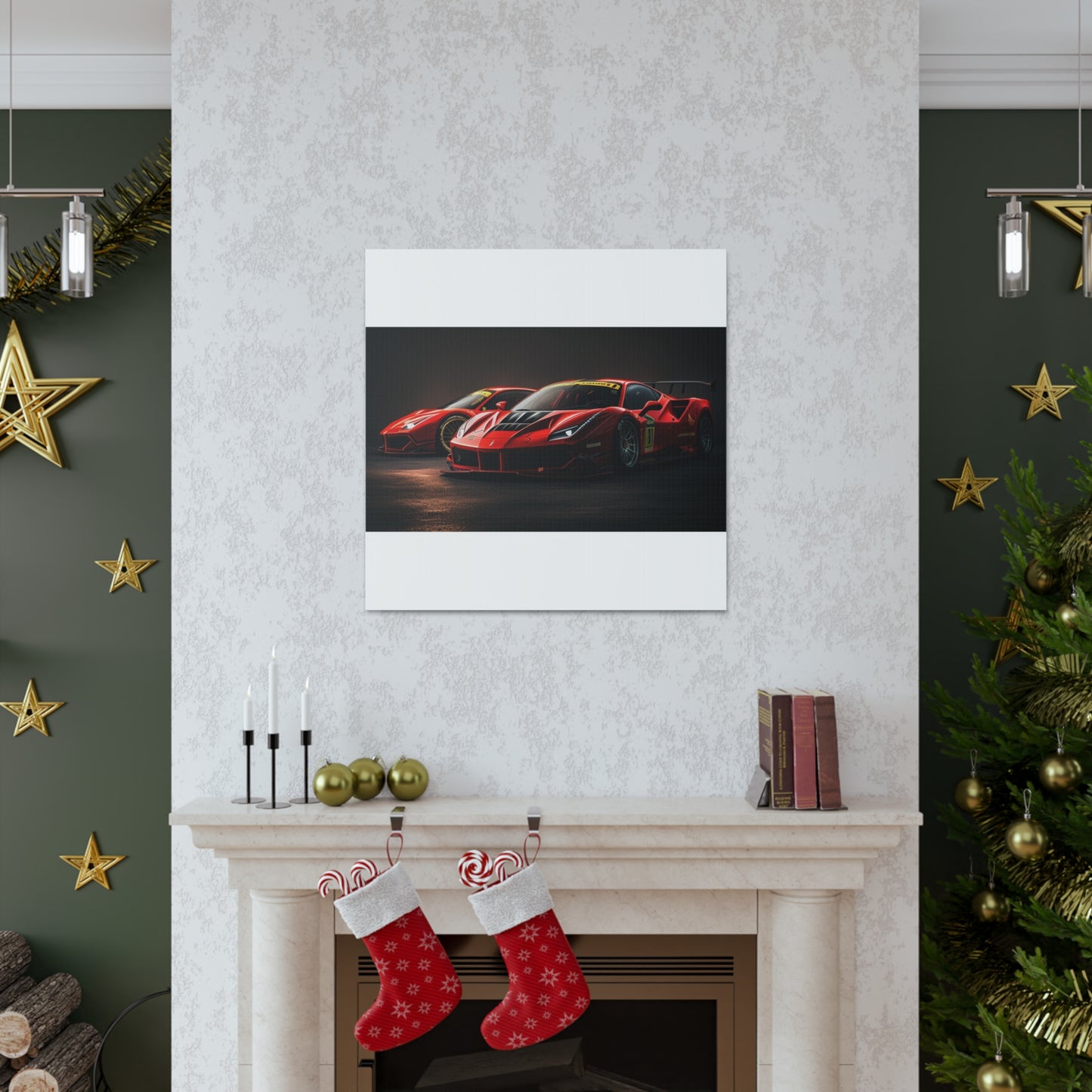 Canvas Gallery Wraps Ferrari Red 4