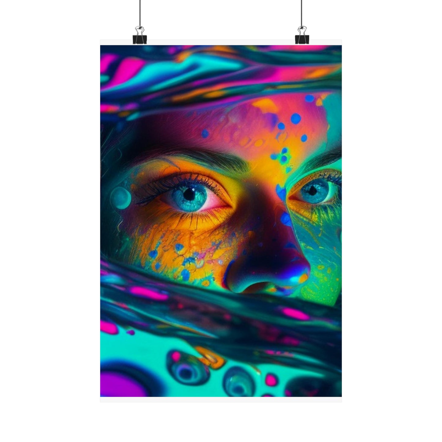 Premium Matte Vertical Posters Florescent Glow 3