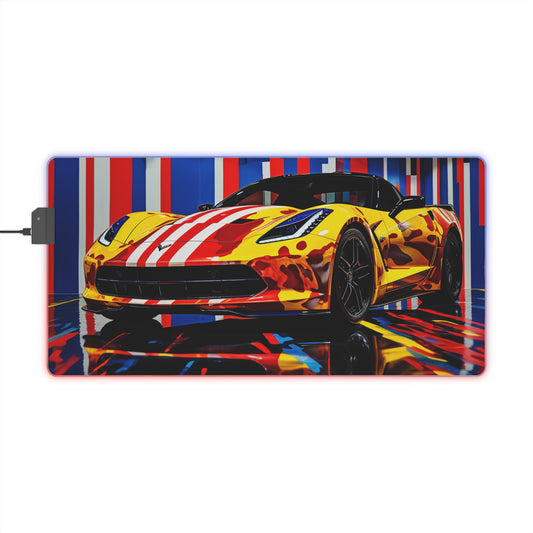 LED Gaming Mouse Pad Macro Flag Ferrari 4