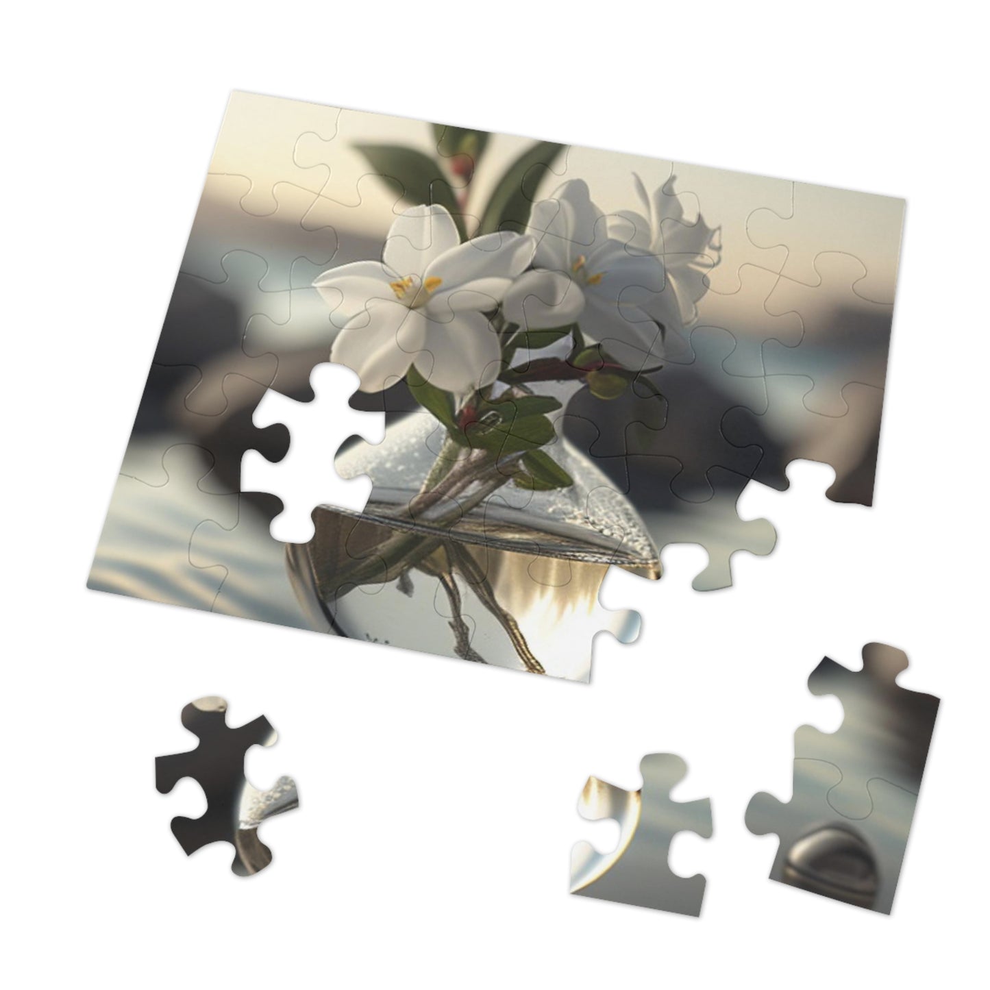 Jigsaw Puzzle (30, 110, 252, 500,1000-Piece) Jasmine glass vase 1