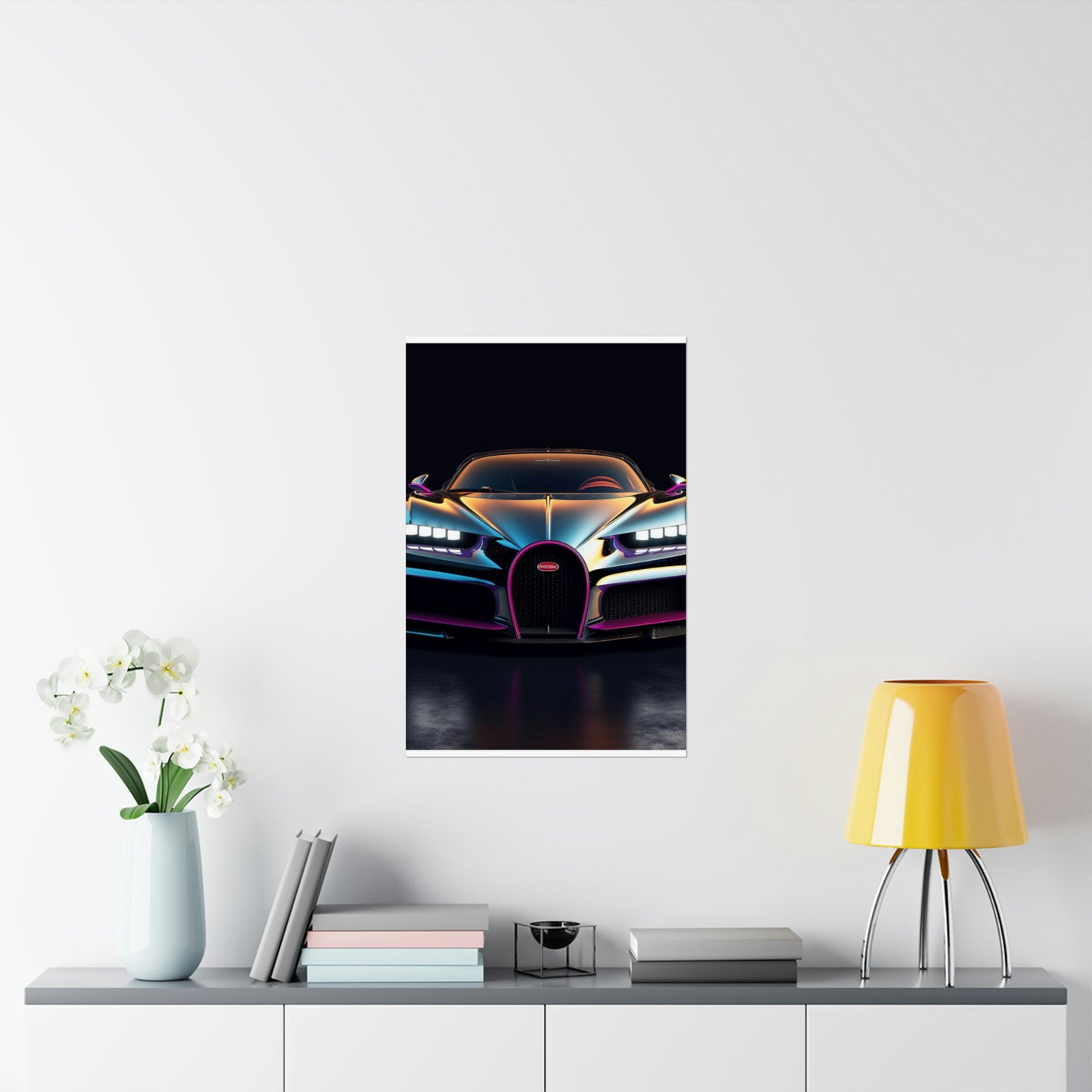 Premium Matte Vertical Posters Hyper Bugatti Chiron 1