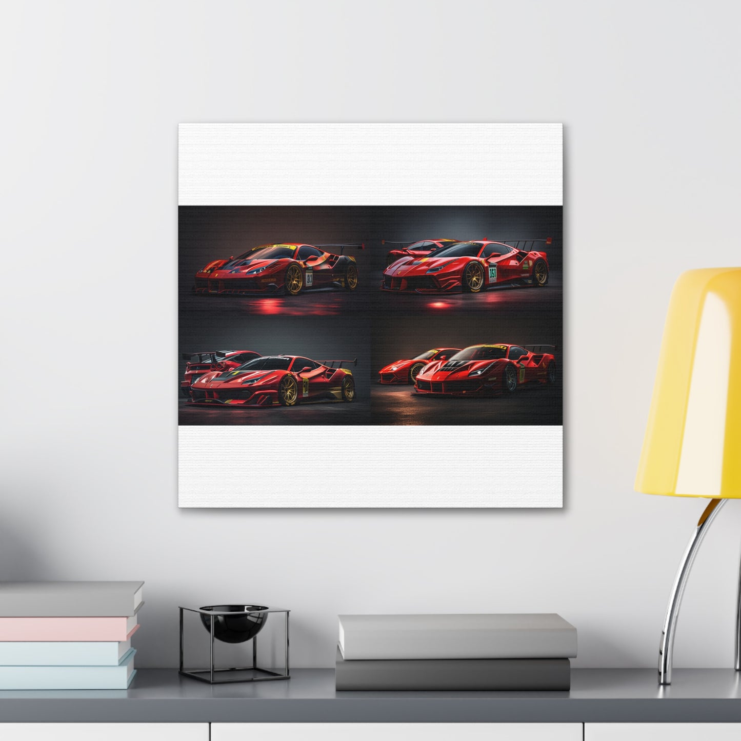 Canvas Gallery Wraps Ferrari Red 5