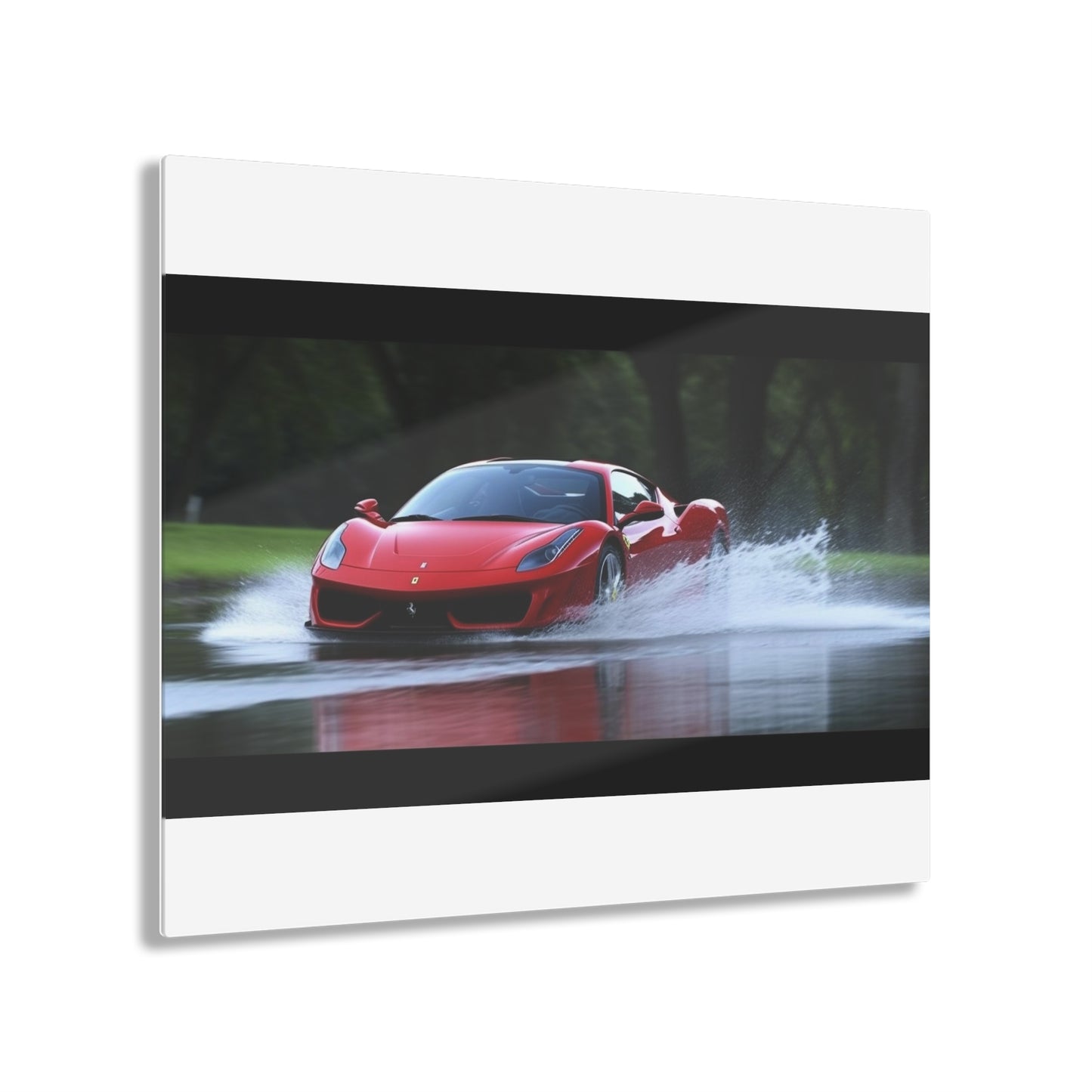 Acrylic Prints Water Ferrari Splash 2