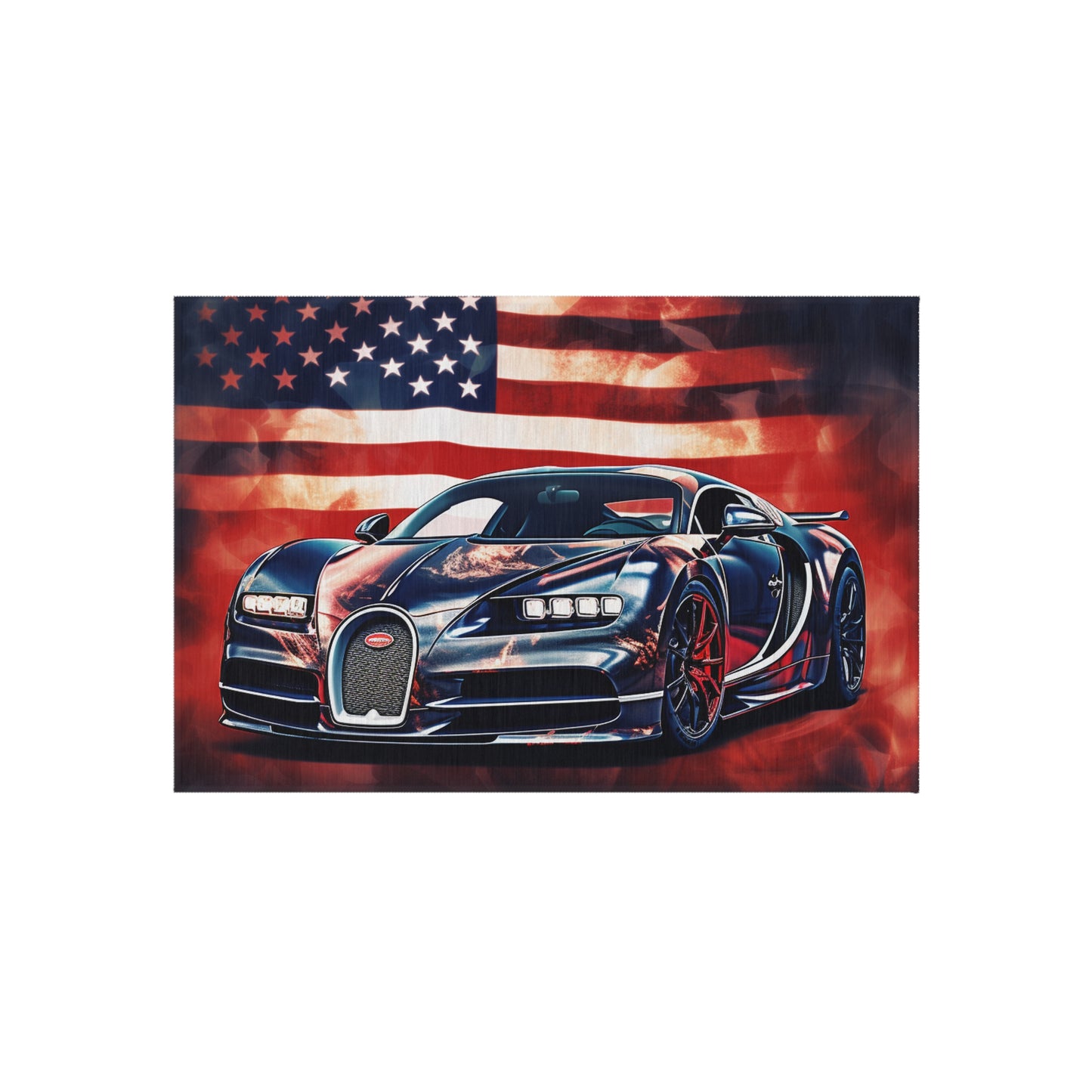 Outdoor Rug  Abstract American Flag Background Bugatti 4