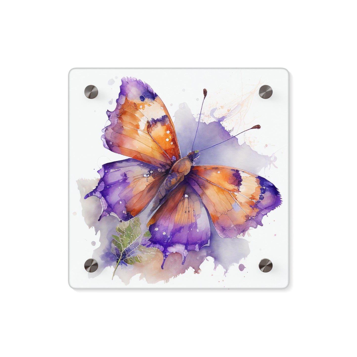 Acrylic Wall Art Panels MerlinRose Watercolor Butterfly 2