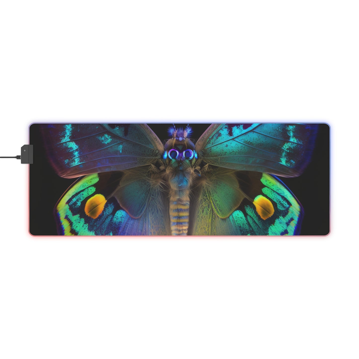 LED Gaming Mouse Pad Neon Hue Butterfly 4