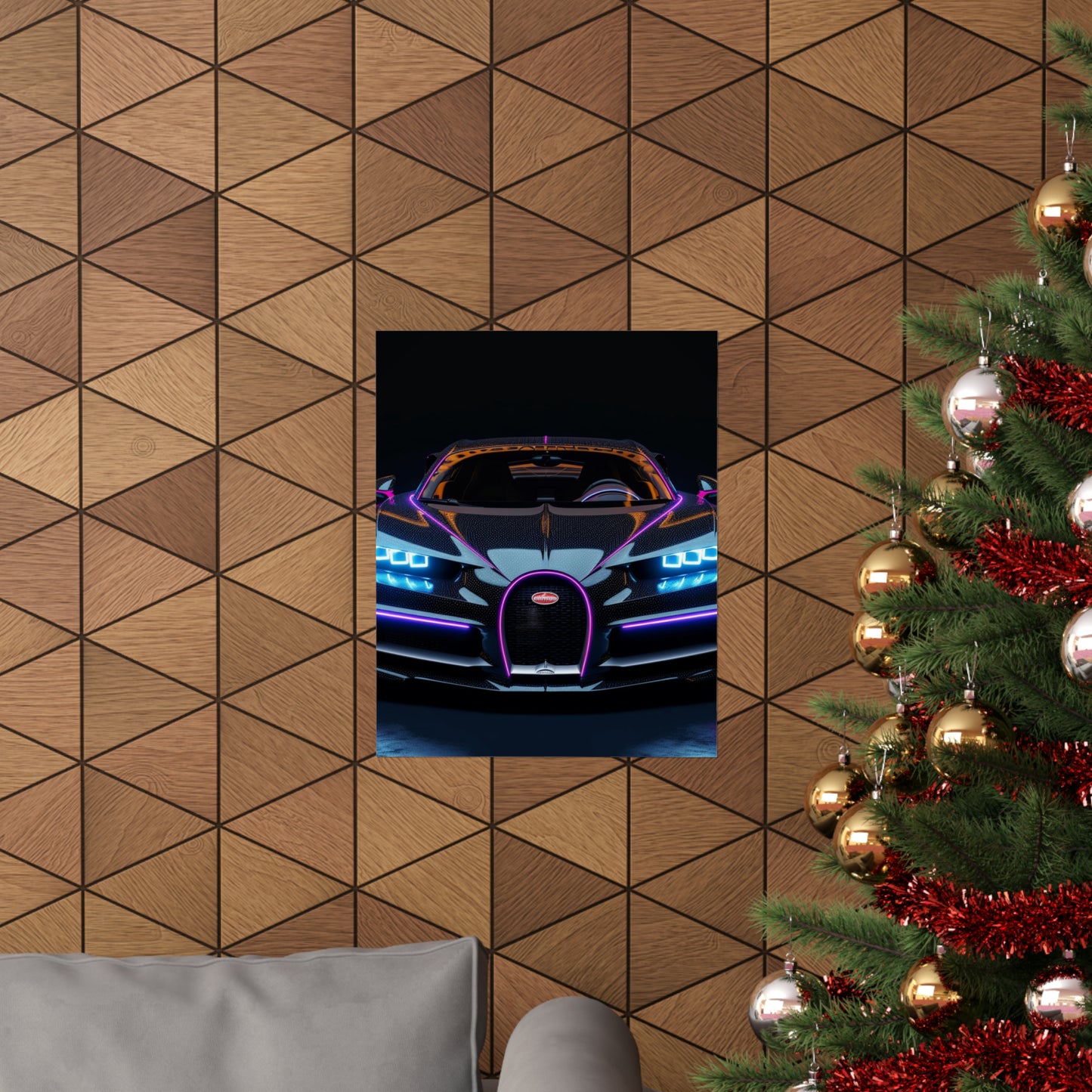 Premium Matte Vertical Posters Hyper Bugatti Chiron 2