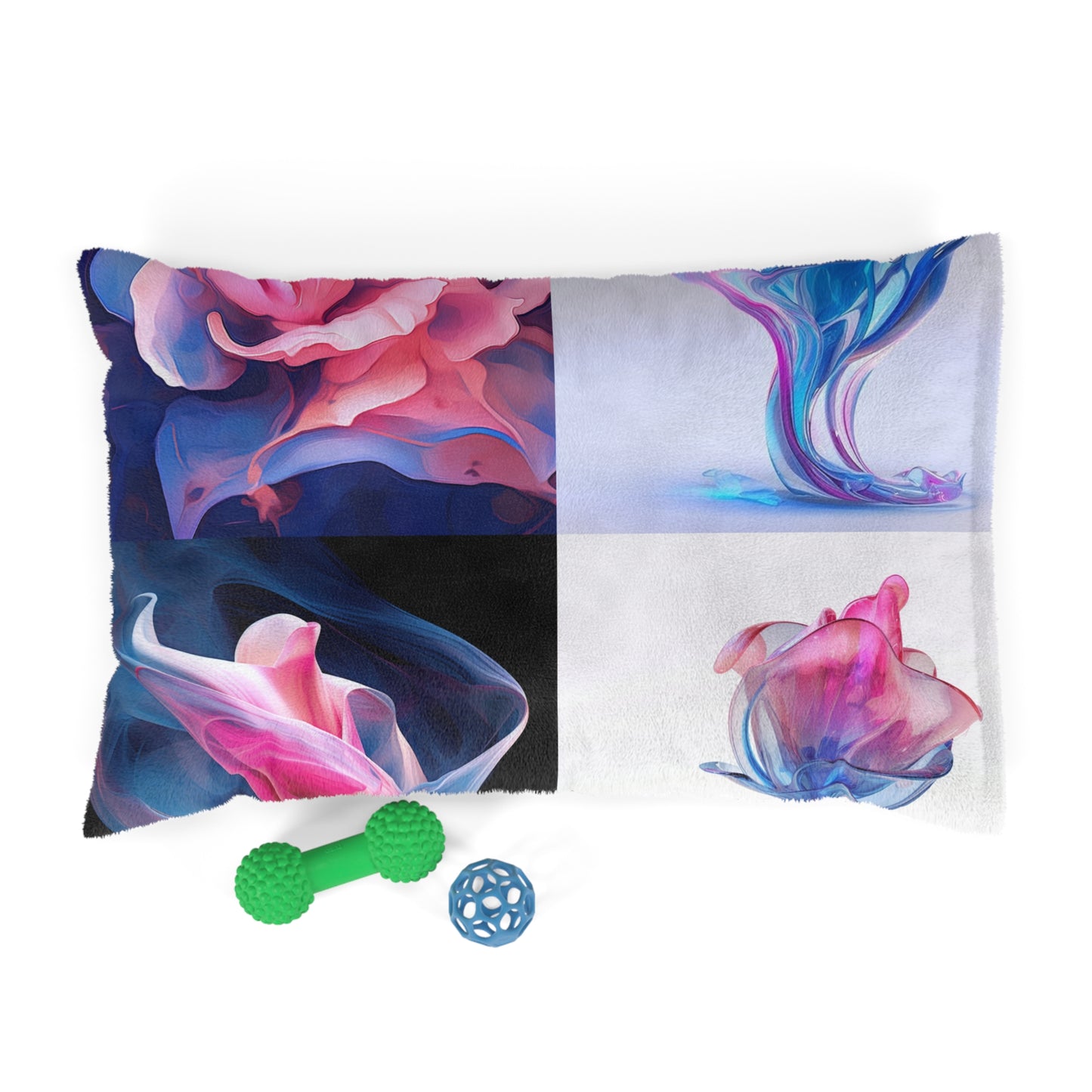 Pet Bed Pink & Blue Tulip Rose 5