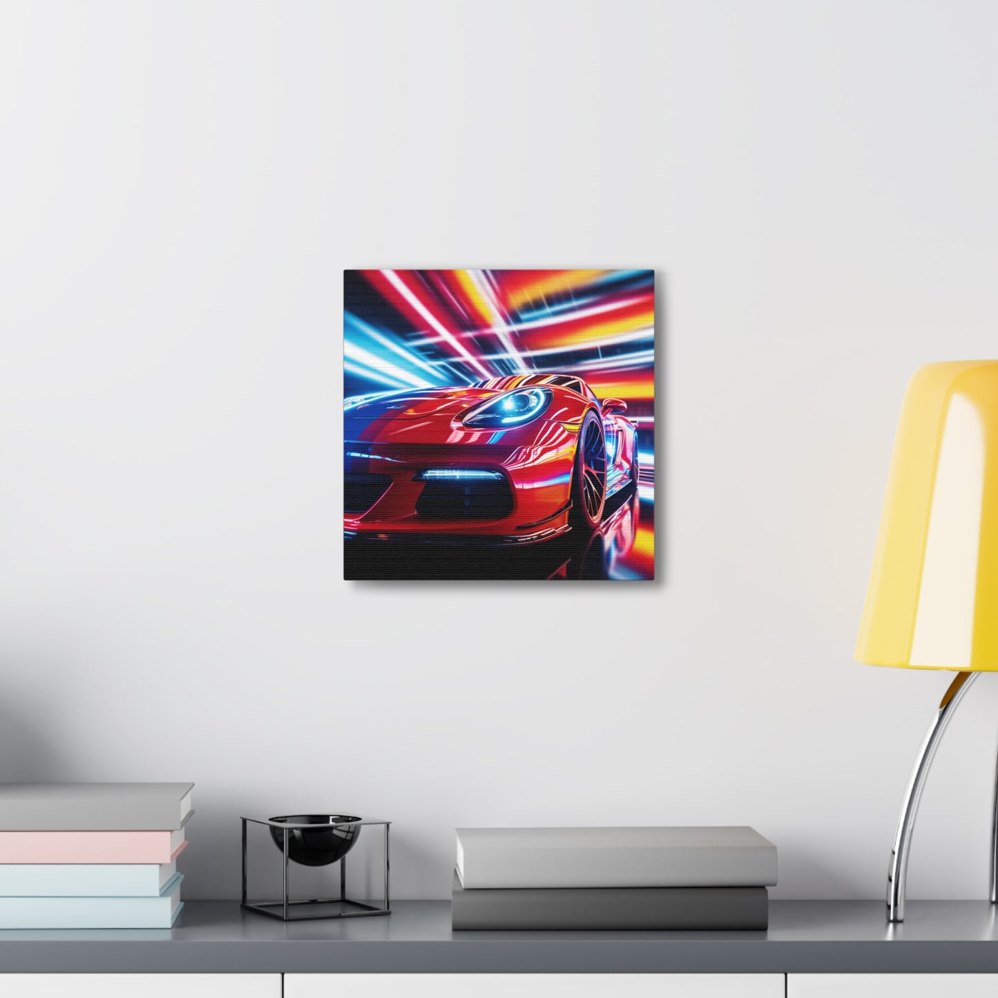 Canvas Gallery Wraps Macro Flag Ferrari 1