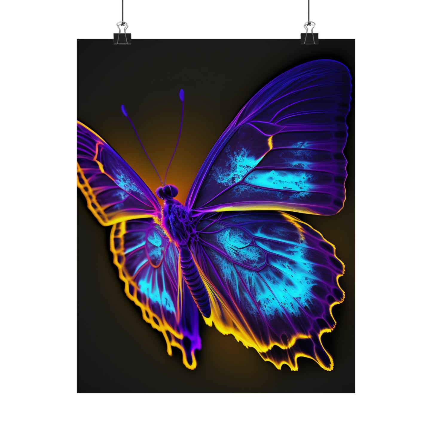 Premium Matte Vertical Posters Thermal Butterfly 4