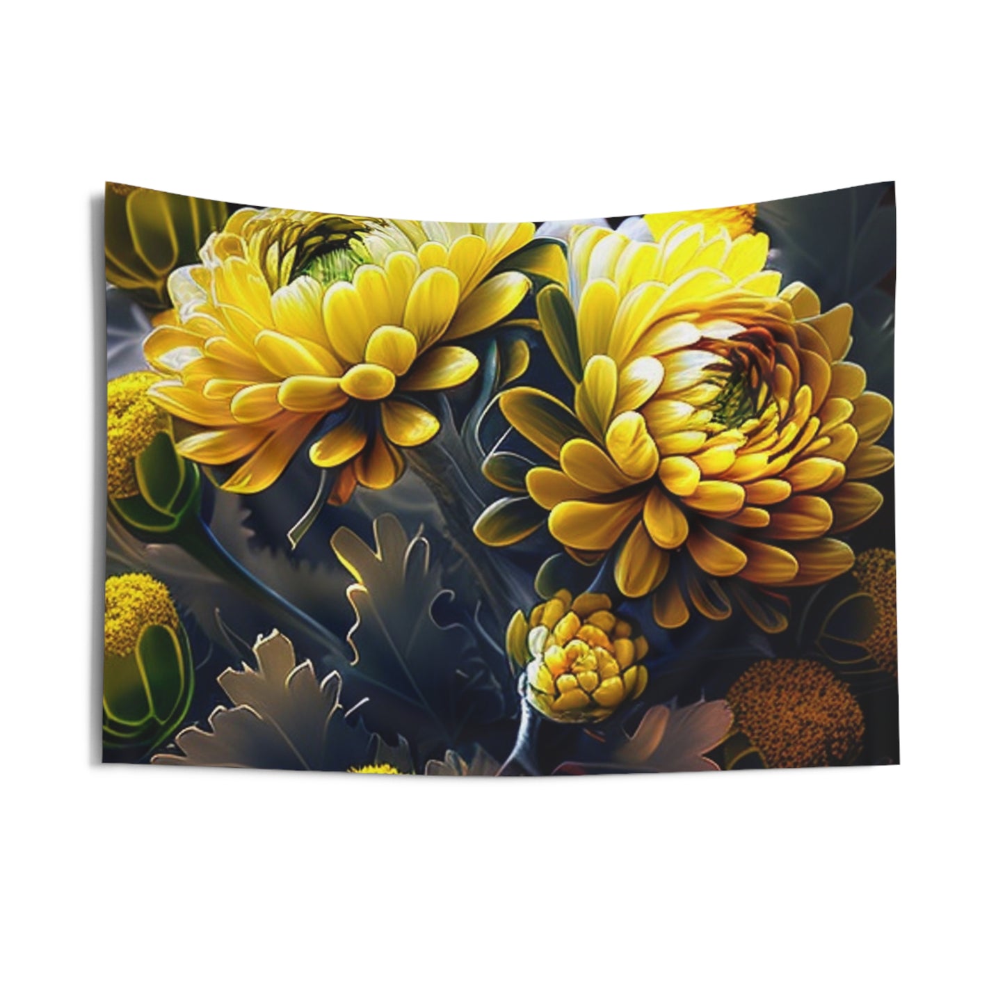Indoor Wall Tapestries Yellow Hermosas Flores Amarillas 3