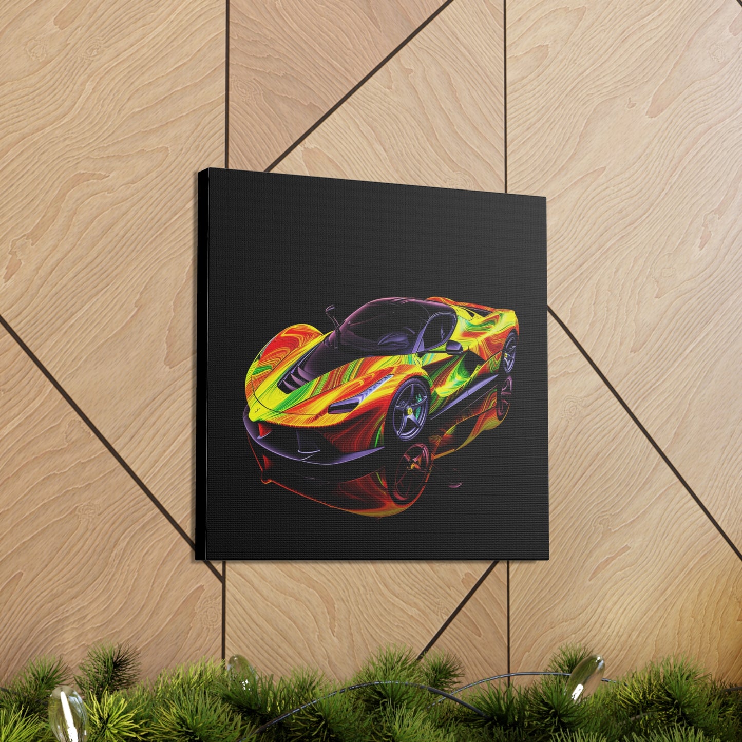 Canvas Gallery Wraps Ferrari Neon 4