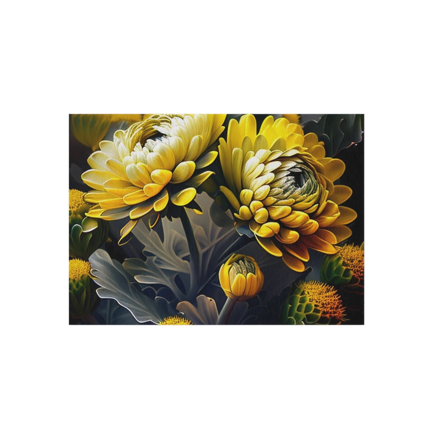 Outdoor Rug  Yellow Hermosas Flores Amarillas 2