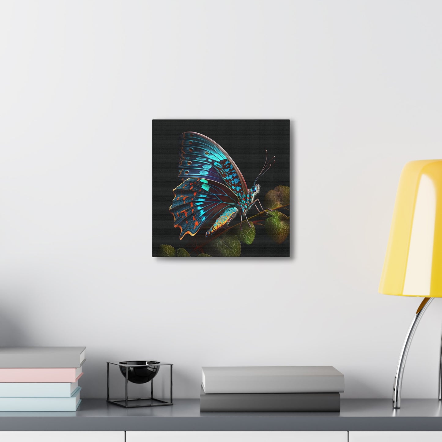 Canvas Gallery Wraps Hue Neon Butterfly 2