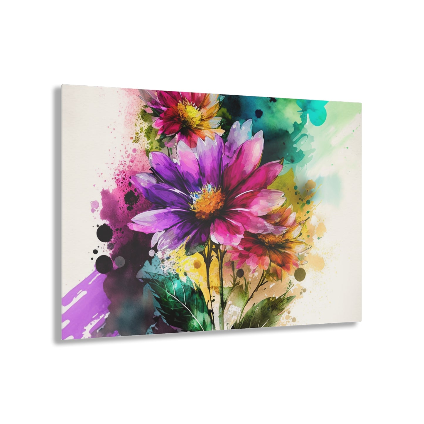 Acrylic Prints Bright Spring Flowers 1