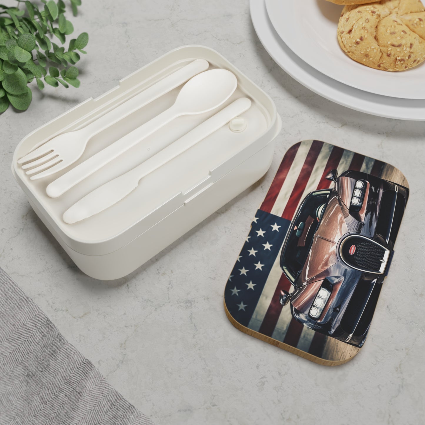 Bento Lunch Box Bugatti Flag 4