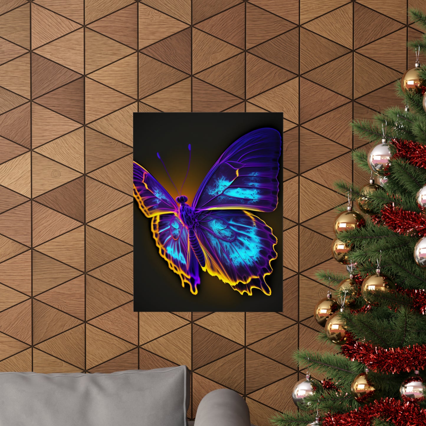 Premium Matte Vertical Posters Thermal Butterfly 4