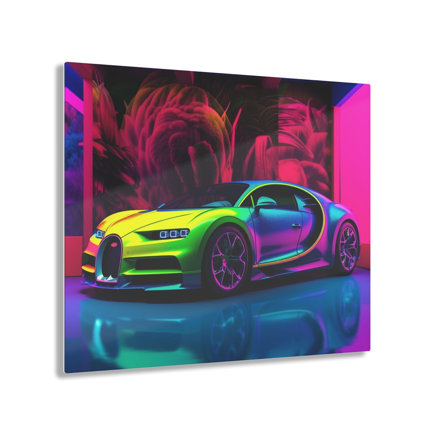 Acrylic Prints Florescent Bugatti Flair 1