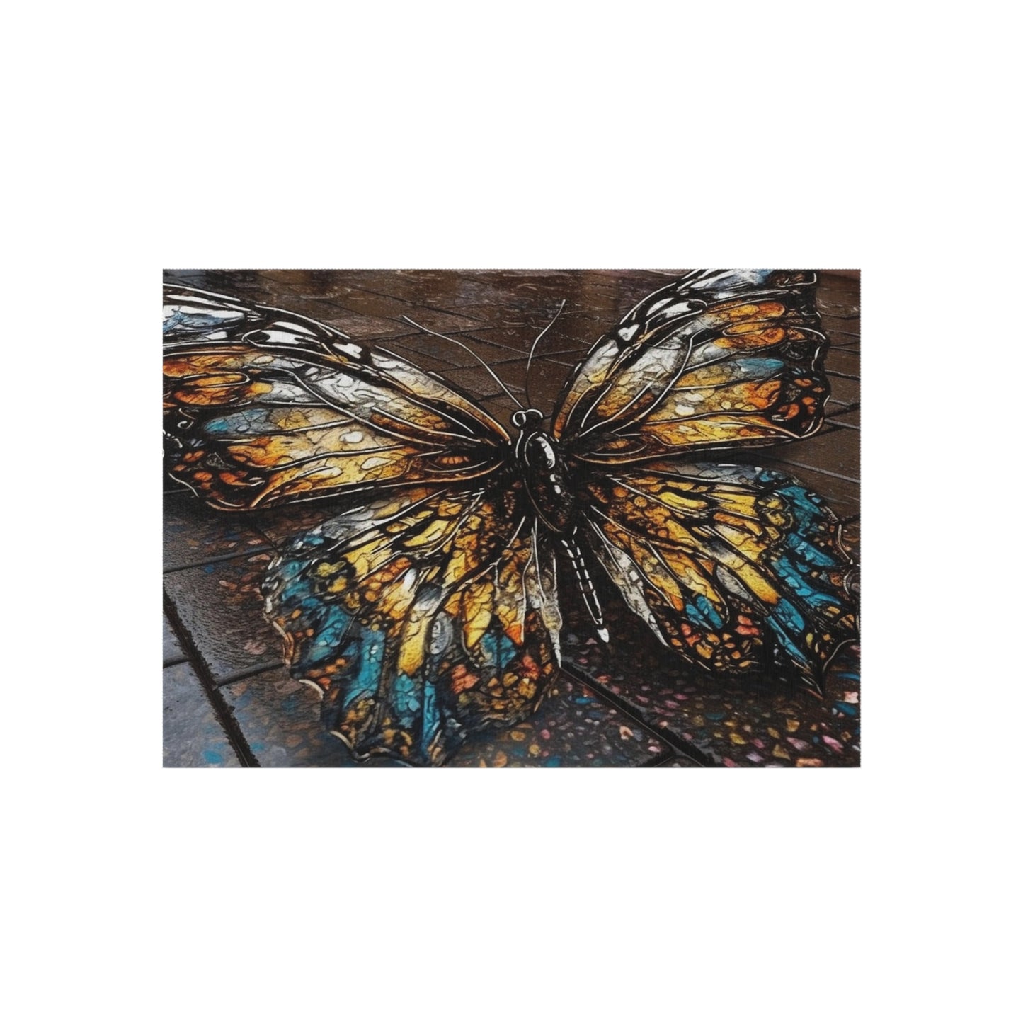 Outdoor Rug  Water Butterfly Street 1