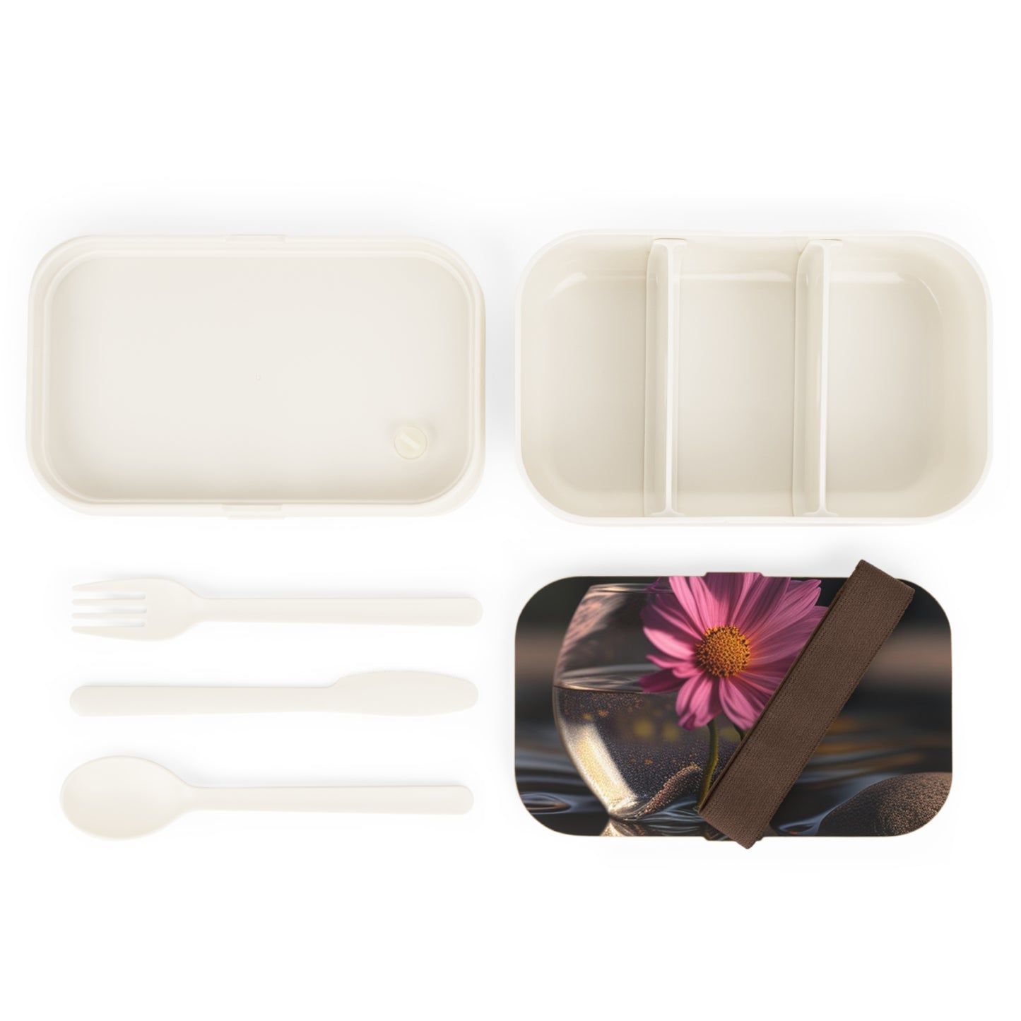 Bento Lunch Box Pink Daisy 4