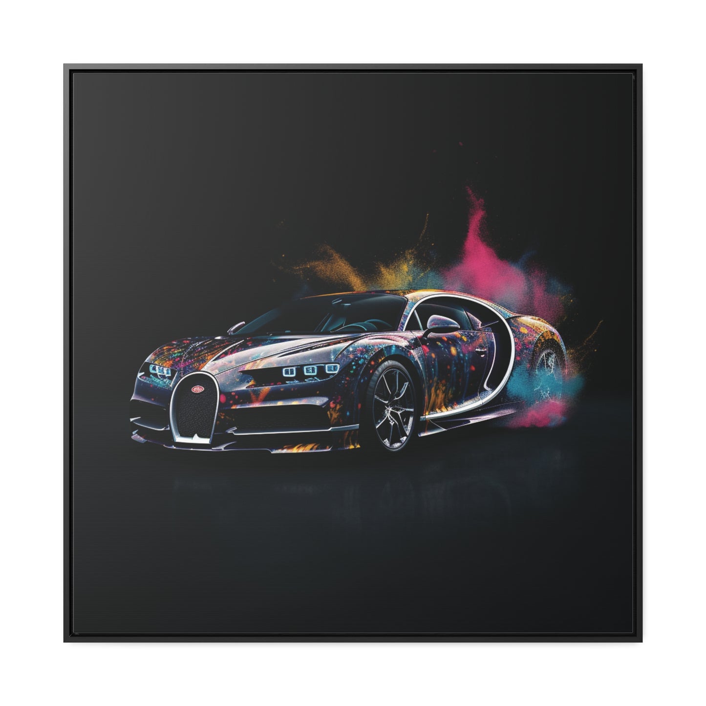 Gallery Canvas Wraps, Square Frame Hyper Bugatti 4