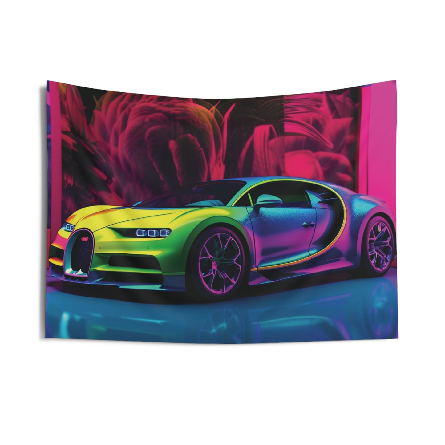 Indoor Wall Tapestries Florescent Bugatti Flair 1