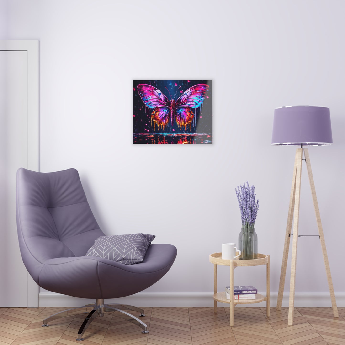 Acrylic Prints Pink Butterfly Flair 2