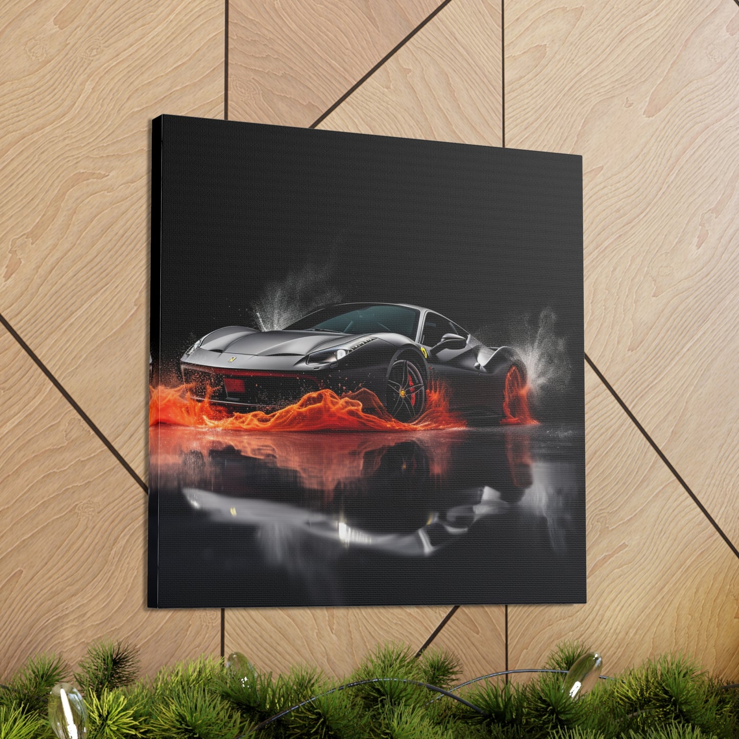 Canvas Gallery Wraps Ferrari Water Splash 3