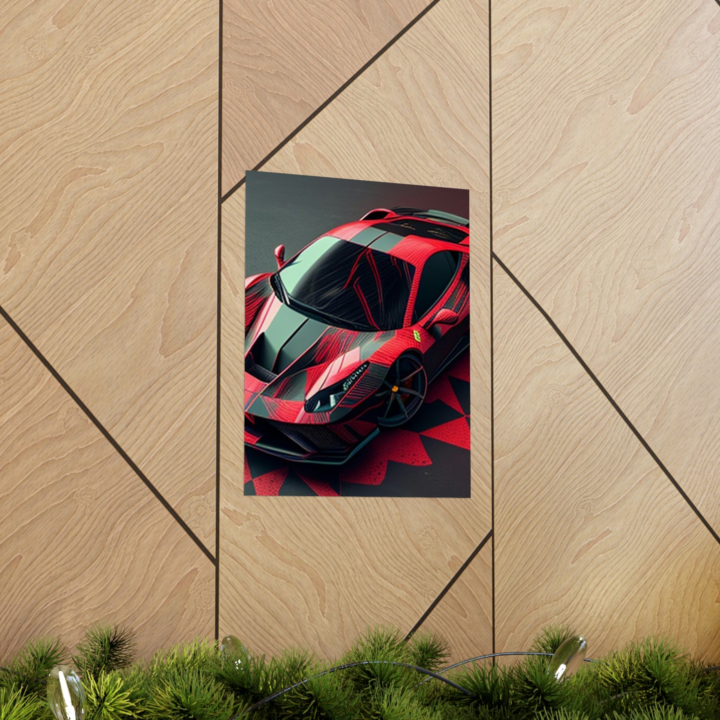 Premium Matte Vertical Posters Ferrari Hyper 2