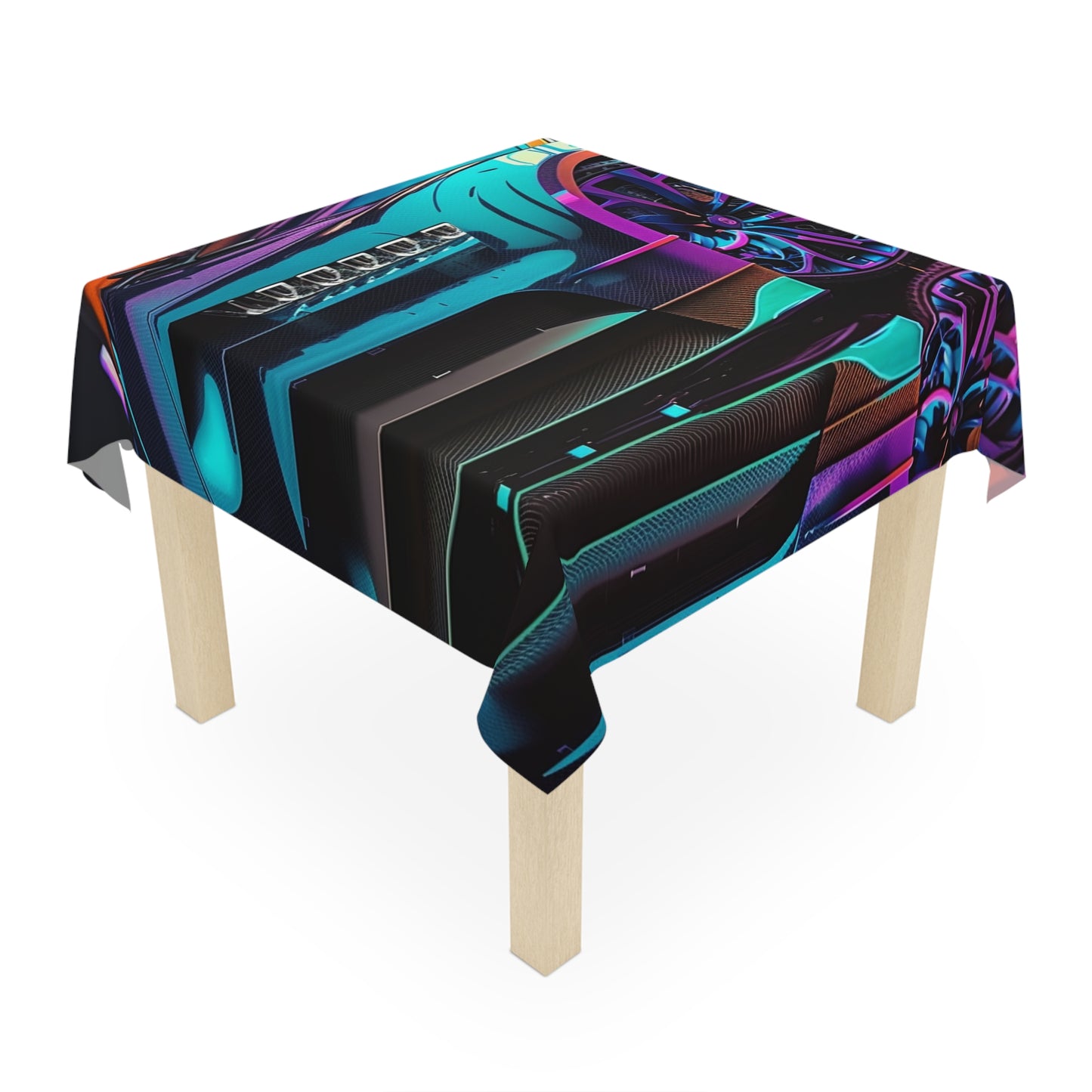 Tablecloth Bugatti Neon Chiron 1