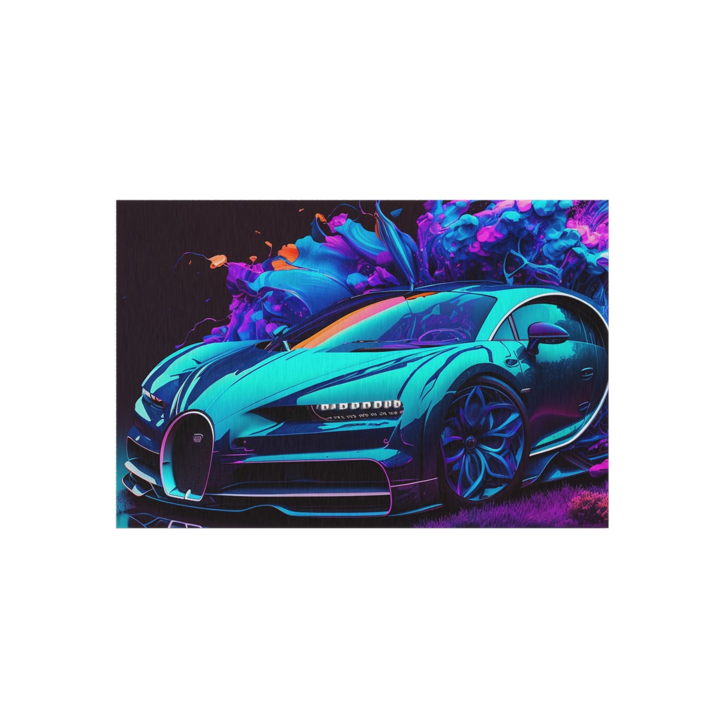 Outdoor Rug  Bugatti Neon Chiron 3