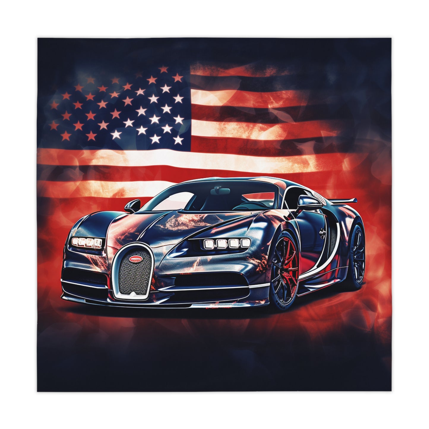 Tablecloth Abstract American Flag Background Bugatti 4