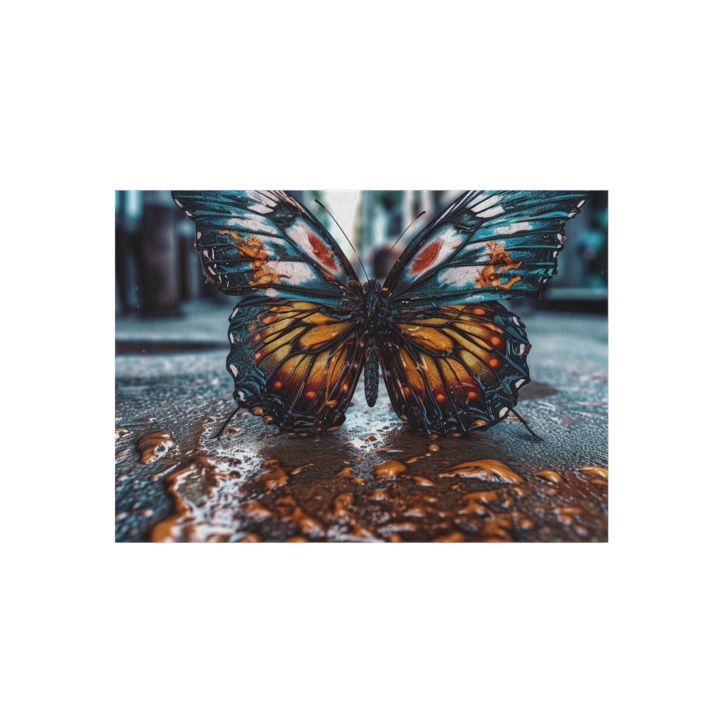 Outdoor Rug  Water Butterfly Street 3
