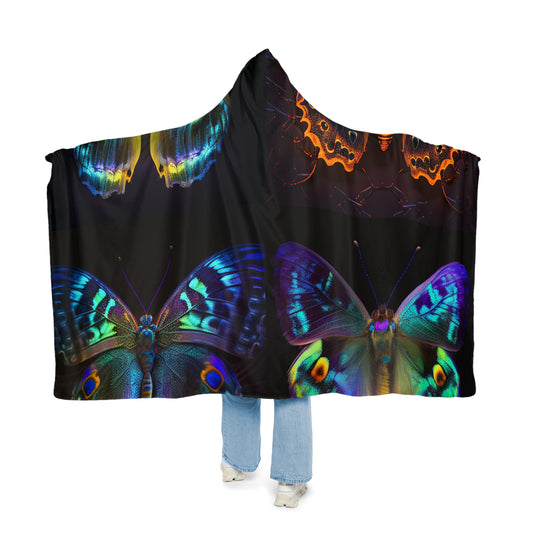 Snuggle Hooded Blanket Neon Hue Butterfly 5