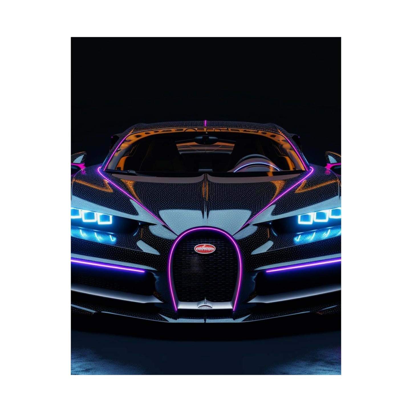 Premium Matte Vertical Posters Hyper Bugatti Chiron 2