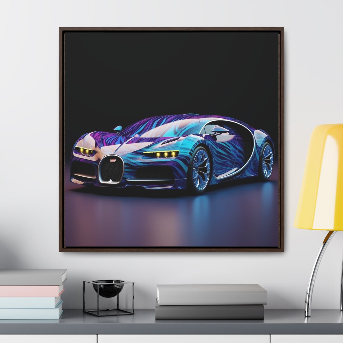 Gallery Canvas Wraps, Square Frame Bugatti Abstract Flair 3