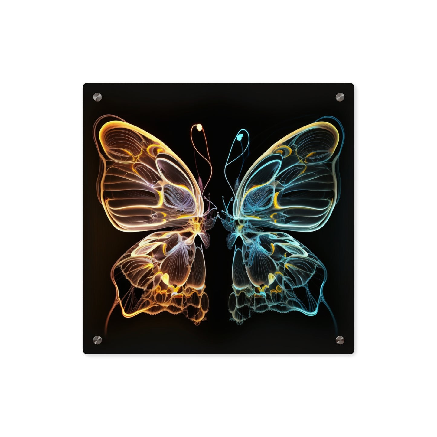 Acrylic Wall Art Panels Neon Glo Butterfly 3