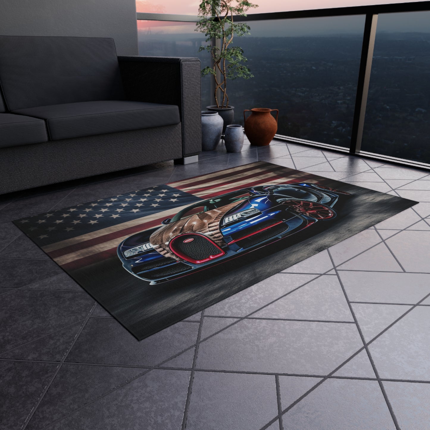 Outdoor Rug  Bugatti American Flag 4