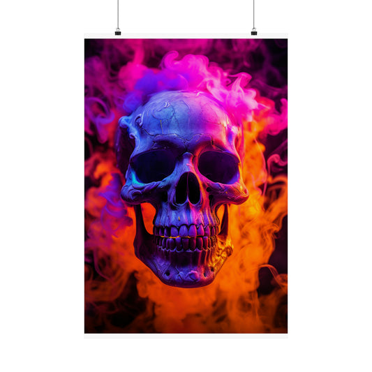 Premium Matte Vertical Posters Macro Skull 4