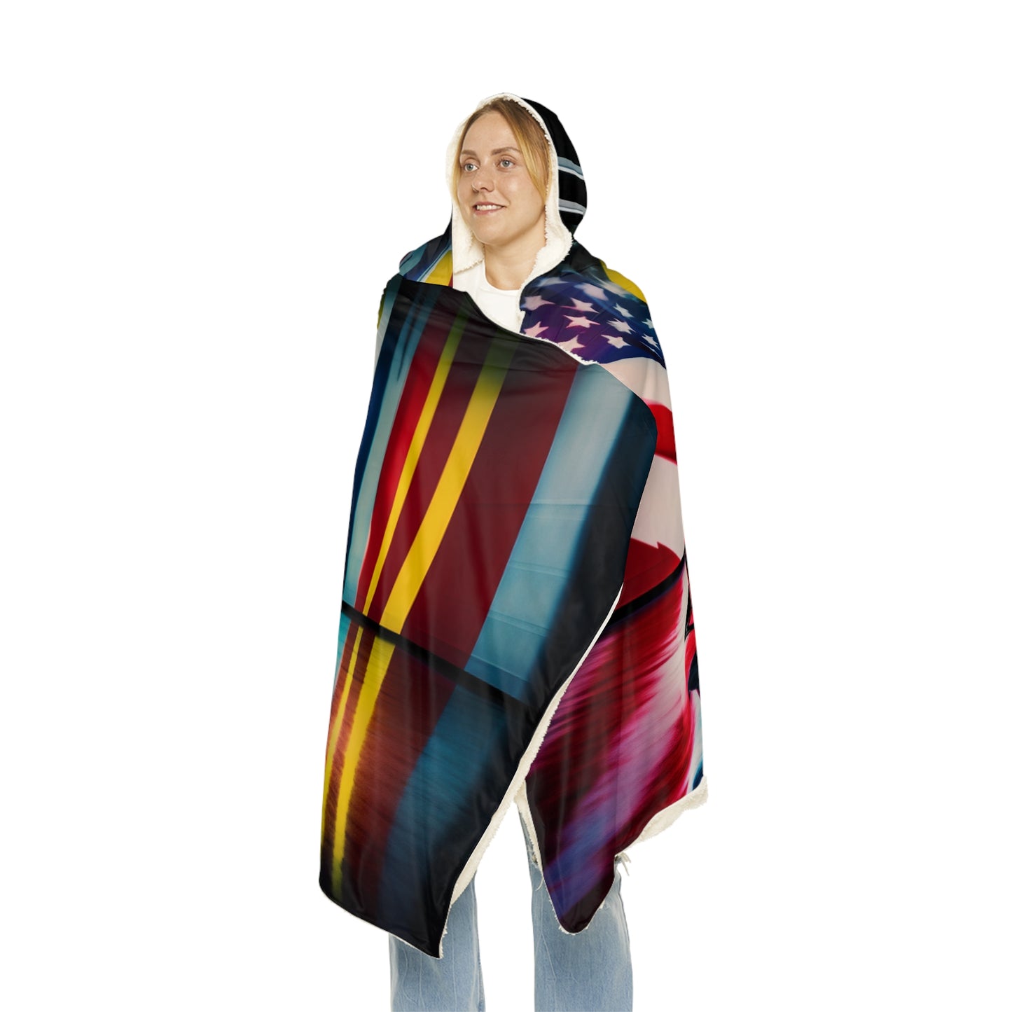 Snuggle Hooded Blanket Macro Flag Ferrari 2