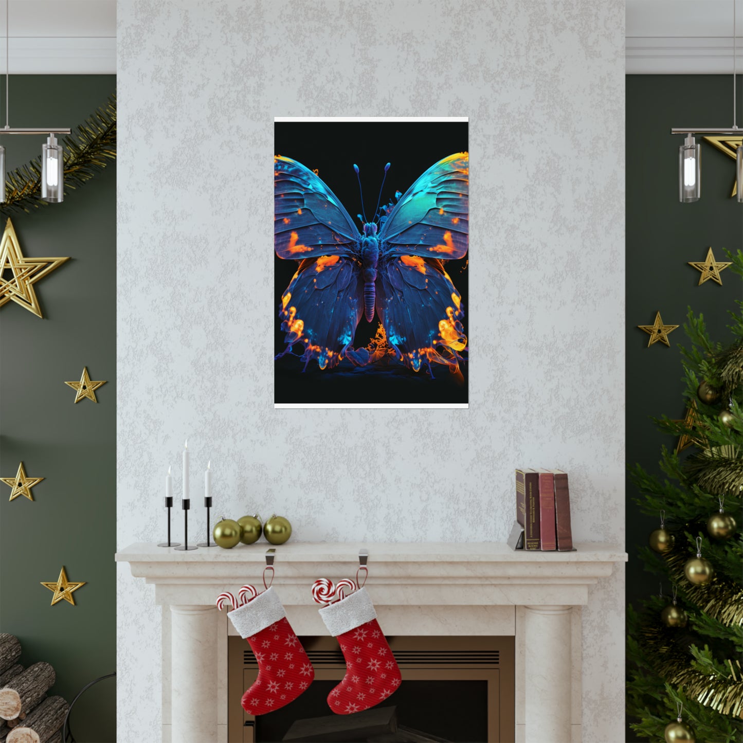 Premium Matte Vertical Posters Thermal Butterfly 3